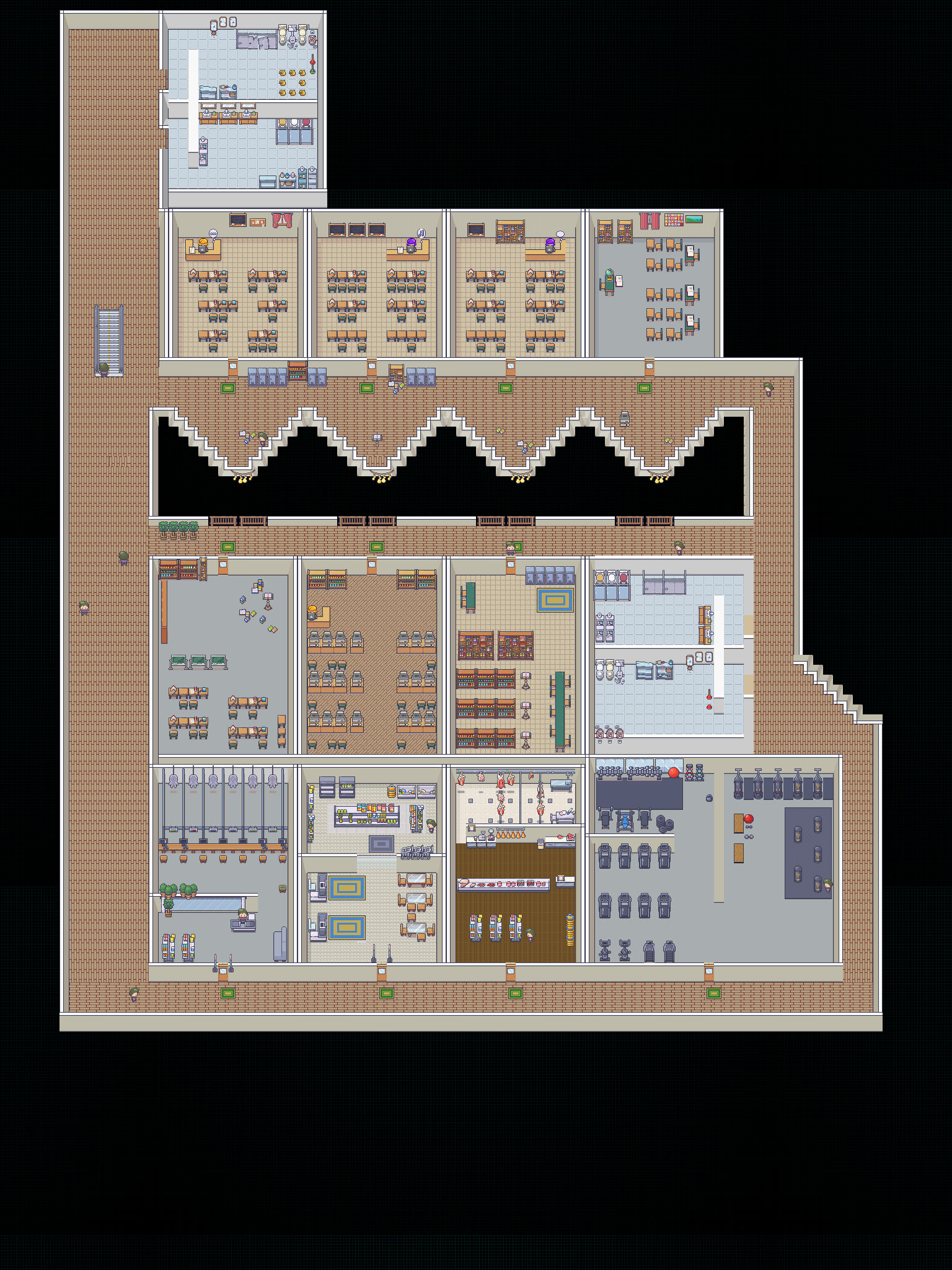 Main Campus second floor map